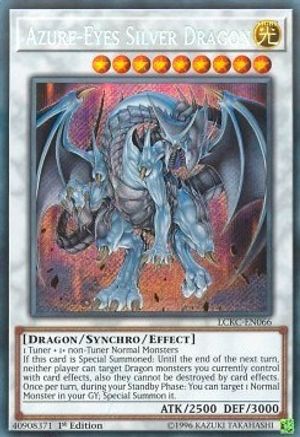 Azure-Eyes Silver Dragon (LCKC-EN066) - Legendary Collection Kaiba Unlimited Legendary Collection Kaiba Yugioh Single Squirtle Squad Card Shop.