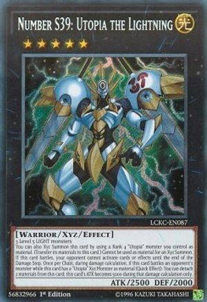 Number S39: Utopia the Lightning (LCKC-EN087) - Legendary Collection Kaiba 1st Edition Legendary Collection Kaiba Yugioh Single Squirtle Squad Card Shop.