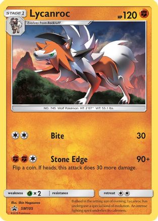 Lycanroc - SM105 - Holofoil SM Promos - Promo SM Promos Pokemon Single Squirtle Squad Card Shop.