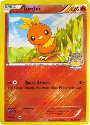 Torchic (City Championships) 012/111 - Reverse Holofoil League & Championship Cards - Promo