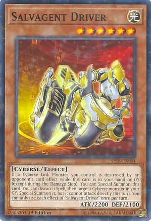 Salvagent Driver (Starfoil) (SP18-EN004) - Star Pack VRAINS 1st Edition Star Pack VRAINS Yugioh Single Squirtle Squad Card Shop.
