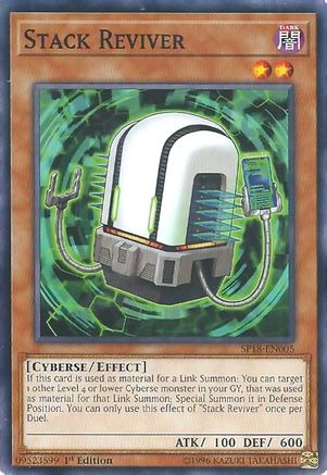 Stack Reviver (SP18-EN005) - Star Pack VRAINS 1st Edition Star Pack VRAINS Yugioh Single Squirtle Squad Card Shop.