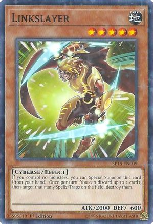 Linkslayer (Starfoil) (SP18-EN009) - Star Pack VRAINS 1st Edition Star Pack VRAINS Yugioh Single Squirtle Squad Card Shop.