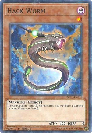 Hack Worm (Starfoil) (SP18-EN015) - Star Pack VRAINS 1st Edition Star Pack VRAINS Yugioh Single Squirtle Squad Card Shop.