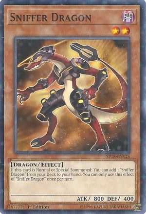 Sniffer Dragon (Starfoil) (SP18-EN026) - Star Pack VRAINS 1st Edition Star Pack VRAINS Yugioh Single Squirtle Squad Card Shop.