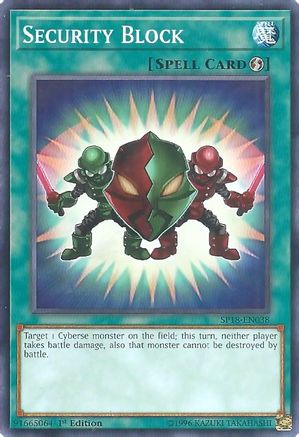 Security Block (SP18-EN038) - Star Pack VRAINS 1st Edition Star Pack VRAINS Yugioh Single Squirtle Squad Card Shop.