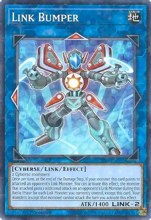 Link Bumper (Starfoil) (SP18-EN032) - Star Pack VRAINS 1st Edition Star Pack VRAINS Yugioh Single Squirtle Squad Card Shop.