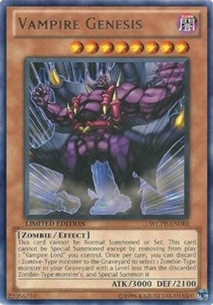 Vampire Genesis (WCPP-EN010) - World Championship 2010 Card Pack Limited World Championship 2010 Card Pack Yugioh Single Squirtle Squad Card Shop.