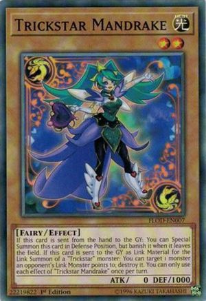 Trickstar Mandrake (FLOD-EN007) - Flames of Destruction Unlimited Flames of Destruction Yugioh Single Squirtle Squad Card Shop.