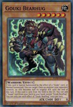 Gouki Bearhug (FLOD-EN010) - Flames of Destruction 1st Edition Flames of Destruction Yugioh Single Squirtle Squad Card Shop.