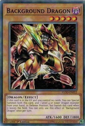 Background Dragon (FLOD-EN012) - Flames of Destruction 1st Edition Flames of Destruction Yugioh Single Squirtle Squad Card Shop.