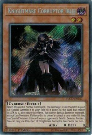 Knightmare Corruptor Iblee (FLOD-EN017) - Flames of Destruction 1st Edition Flames of Destruction Yugioh Single Squirtle Squad Card Shop.