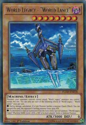 World Legacy - "World Lance" (FLOD-EN018) - Flames of Destruction Unlimited Flames of Destruction Yugioh Single Squirtle Squad Card Shop.
