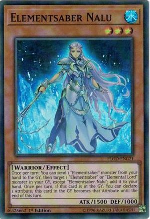 Elementsaber Nalu (FLOD-EN021) - Flames of Destruction 1st Edition Flames of Destruction Yugioh Single Squirtle Squad Card Shop.