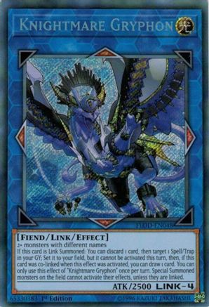 Knightmare Gryphon (FLOD-EN048) - Flames of Destruction 1st Edition Flames of Destruction Yugioh Single Squirtle Squad Card Shop.