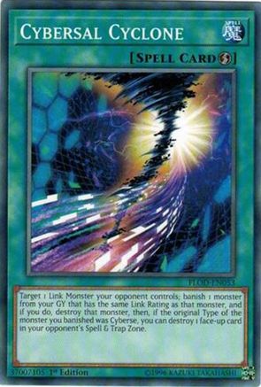 Cybersal Cyclone (FLOD-EN053) - Flames of Destruction 1st Edition Flames of Destruction Yugioh Single Squirtle Squad Card Shop.