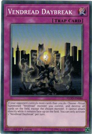 Vendread Daybreak (FLOD-EN086) - Flames of Destruction 1st Edition Flames of Destruction Yugioh Single Squirtle Squad Card Shop.