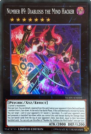 Number 89: Diablosis the Mind Hacker (YCSW-EN010) - Yu-Gi-Oh! Championship Series Prize Cards Limited Yu-Gi-Oh! Championship Series Prize Cards Yugioh Single Squirtle Squad Card Shop.