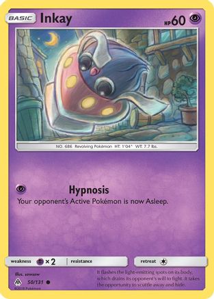 Inkay 050 SM Forbidden Light - Common SM - Forbidden Light Pokemon Single Squirtle Squad Card Shop.