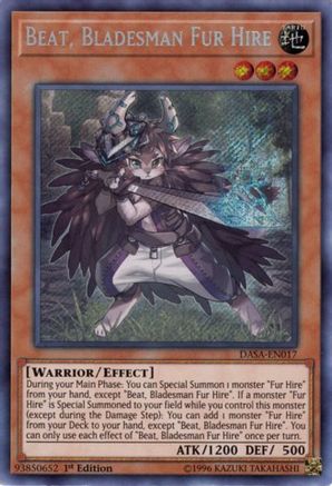 Beat, Bladesman Fur Hire (DASA-EN017) - Dark Saviors Unlimited Dark Saviors Yugioh Single Squirtle Squad Card Shop.