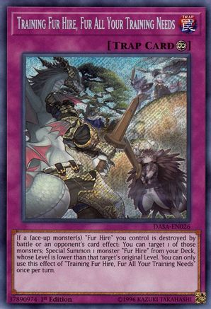 Training Fur Hire, Fur All Your Training Needs (DASA-EN026) - Dark Saviors Unlimited Dark Saviors Yugioh Single Squirtle Squad Card Shop.