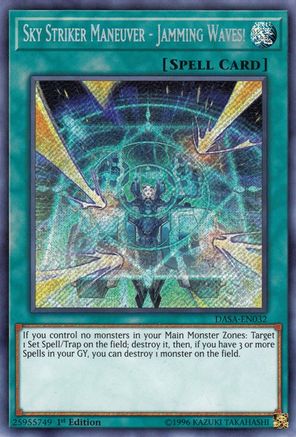 Sky Striker Maneuver - Jamming Waves! (DASA-EN032) - Dark Saviors Unlimited Dark Saviors Yugioh Single Squirtle Squad Card Shop.