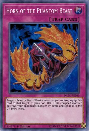 Horn of the Phantom Beast (DASA-EN060) - Dark Saviors Unlimited Dark Saviors Yugioh Single Squirtle Squad Card Shop.