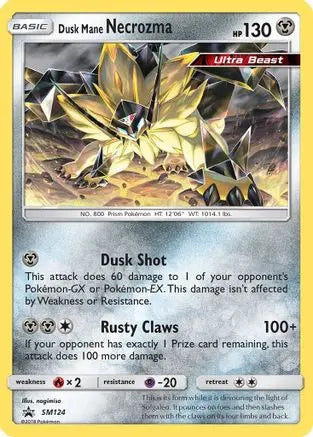 Dusk Mane Necrozma - SM124 - Holofoil SM Promos - Promo SM Promos Pokemon Single Squirtle Squad Card Shop.
