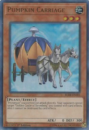 Pumpkin Carriage (BLRR-EN005) - Battles of Legend: Relentless Revenge 1st Edition Battles of Legend: Relentless Revenge Yugioh Single Squirtle Squad Card Shop.