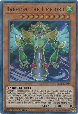 Raphion, the Timelord (BLRR-EN023) - Battles of Legend: Relentless Revenge 1st Edition Battles of Legend: Relentless Revenge Yugioh Single Squirtle Squad Card Shop.