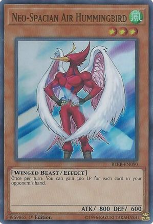 Neo-Spacian Air Hummingbird (BLRR-EN050) - Battles of Legend: Relentless Revenge 1st Edition Battles of Legend: Relentless Revenge Yugioh Single Squirtle Squad Card Shop.
