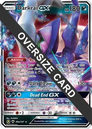 Pokémon TCG - Darkrai GX 88a/147 - Jumbo Holofoil Promo Card Jumbo Cards Pokemon Single Squirtle Squad Card Shop.