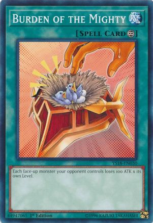 Burden of the Mighty (YS18-EN030) - Starter Deck: Codebreaker 1st Edition Starter Deck: Codebreaker Yugioh Single Squirtle Squad Card Shop.