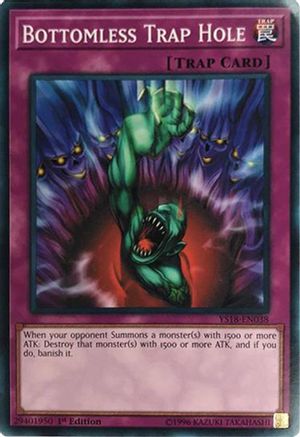 Bottomless Trap Hole (YS18-EN038) - Starter Deck: Codebreaker 1st Edition Starter Deck: Codebreaker Yugioh Single Squirtle Squad Card Shop.