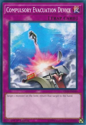 Compulsory Evacuation Device (YS18-EN040) - Starter Deck: Codebreaker 1st Edition Starter Deck: Codebreaker Yugioh Single Squirtle Squad Card Shop.