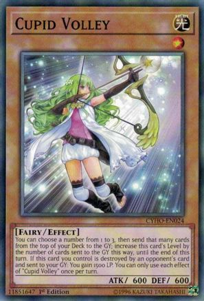 Cupid Volley (CYHO-EN024) - Cybernetic Horizon 1st Edition Cybernetic Horizon Yugioh Single Squirtle Squad Card Shop.