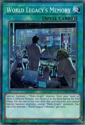 World Legacy's Memory (CYHO-EN061) - Cybernetic Horizon 1st Edition Cybernetic Horizon Yugioh Single Squirtle Squad Card Shop.