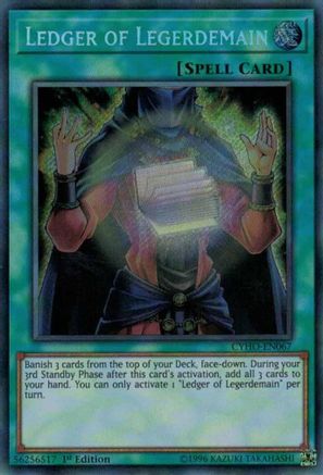 Ledger of Legerdemain (CYHO-EN067) - Cybernetic Horizon Unlimited Cybernetic Horizon Yugioh Single Squirtle Squad Card Shop.