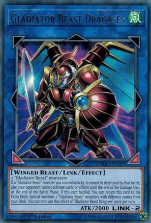 Gladiator Beast Dragases (CYHO-EN099) - Cybernetic Horizon Unlimited Cybernetic Horizon Yugioh Single Squirtle Squad Card Shop.