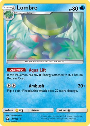 Lombre 037 SM Celestial Storm - Uncommon SM - Celestial Storm Pokemon Single Squirtle Squad Card Shop.