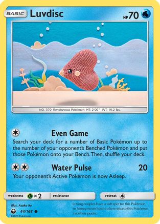 Luvdisc 044 - Reverse Holofoil SM Celestial Storm - Common SM - Celestial Storm Pokemon Single Squirtle Squad Card Shop.