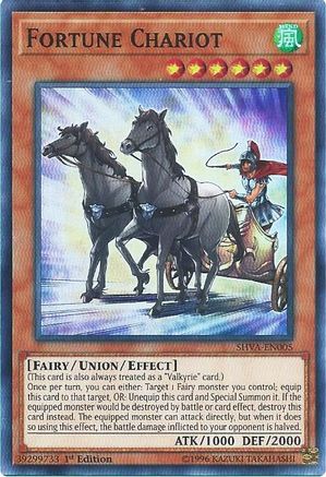 Fortune Chariot (SHVA-EN005) - Shadows in Valhalla 1st Edition Shadows in Valhalla Yugioh Single Squirtle Squad Card Shop.