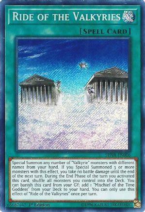 Ride of the Valkyries (SHVA-EN006) - Shadows in Valhalla 1st Edition Shadows in Valhalla Yugioh Single Squirtle Squad Card Shop.
