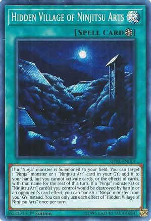 Hidden Village of Ninjitsu Arts (SHVA-EN014) - Shadows in Valhalla 1st Edition Shadows in Valhalla Yugioh Single Squirtle Squad Card Shop.