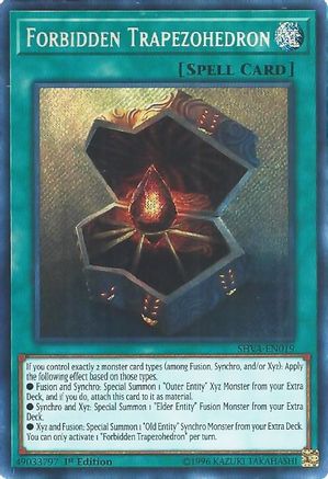 Forbidden Trapezohedron (SHVA-EN019) - Shadows in Valhalla 1st Edition Shadows in Valhalla Yugioh Single Squirtle Squad Card Shop.