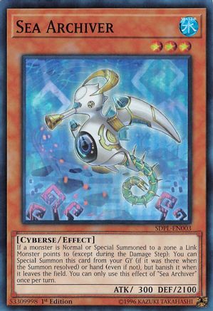 Sea Archiver (SDPL-EN003) - Structure Deck: Powercode Link 1st Edition Structure Deck: Powercode Link Yugioh Single Squirtle Squad Card Shop.