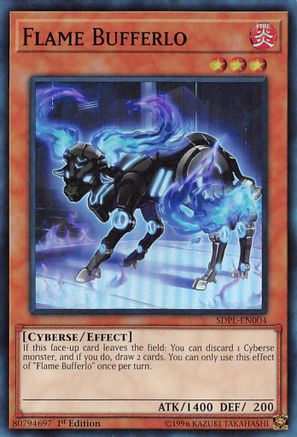 Flame Bufferlo (SDPL-EN004) - Structure Deck: Powercode Link 1st Edition Structure Deck: Powercode Link Yugioh Single Squirtle Squad Card Shop.