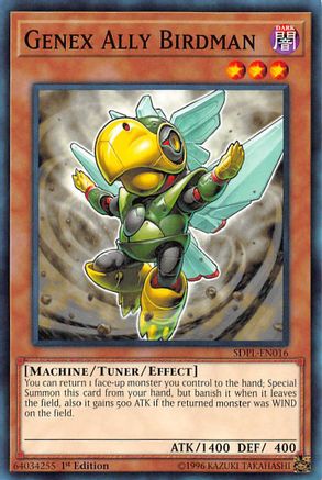 Genex Ally Birdman (SDPL-EN016) - Structure Deck: Powercode Link 1st Edition Structure Deck: Powercode Link Yugioh Single Squirtle Squad Card Shop.