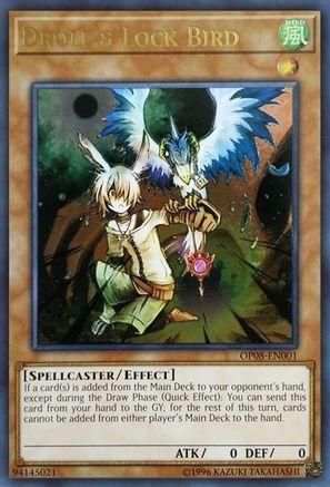 Droll & Lock Bird (UTR) (OP08-EN001) - OTS Tournament Pack 8 Unlimited OTS Tournament Pack 8 Yugioh Single Squirtle Squad Card Shop.