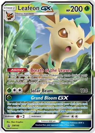 Leafeon GX SM146 - Holofoil SM Promos - Promo SM Promos Pokemon Single Squirtle Squad Card Shop.